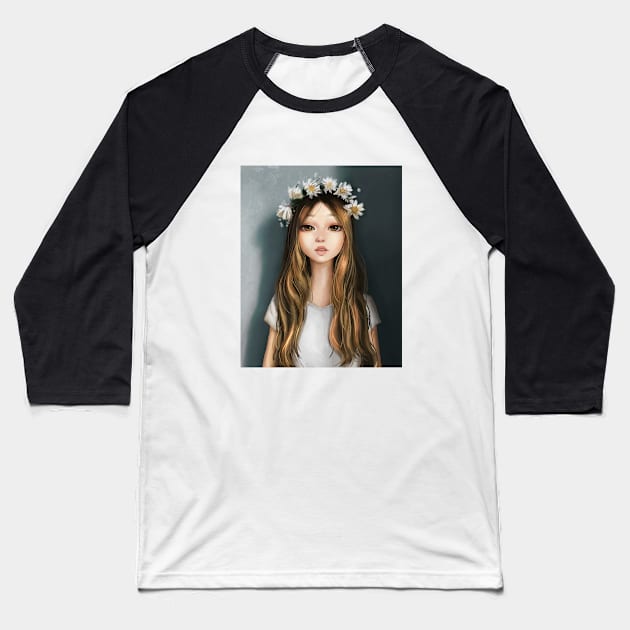 Lee Sung Kyung Baseball T-Shirt by DemetArt